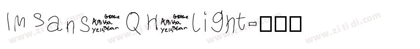IMSans QH Light字体转换